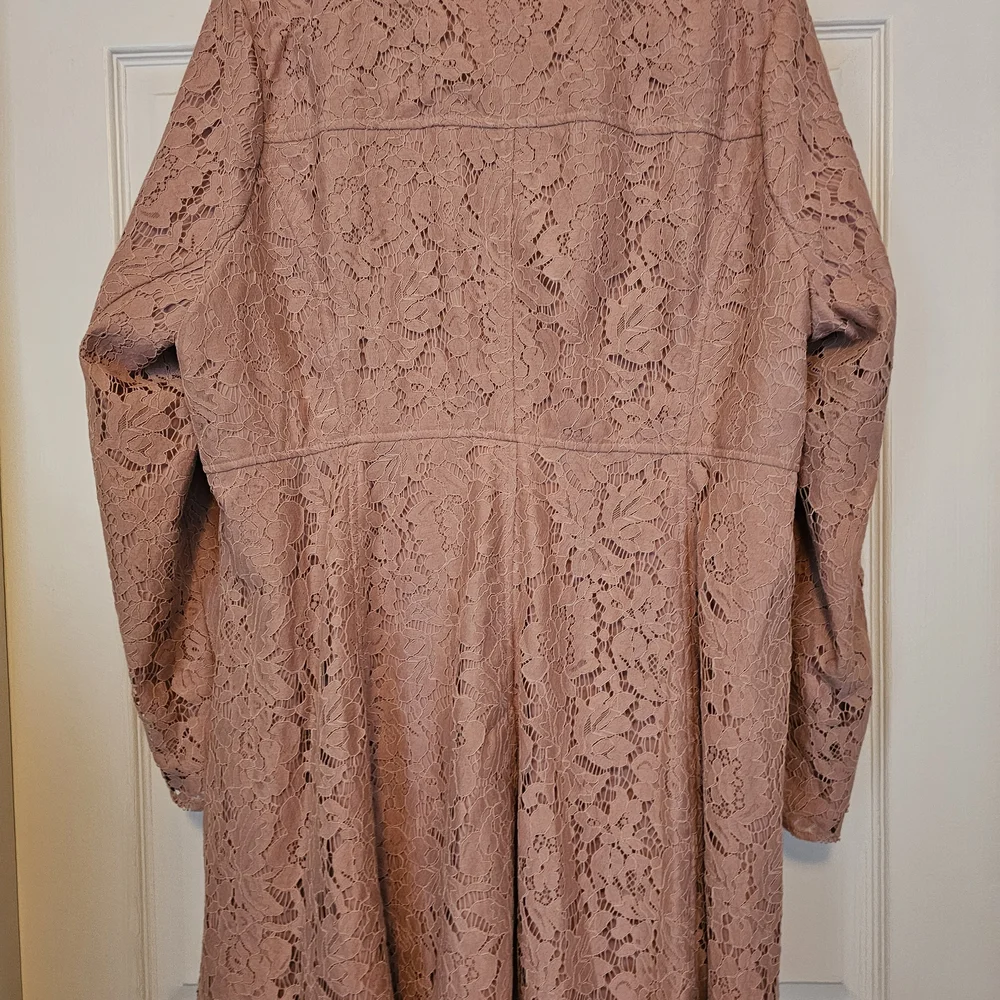 Torrid Pink Lace Pea Coat - Picture 11 of 16